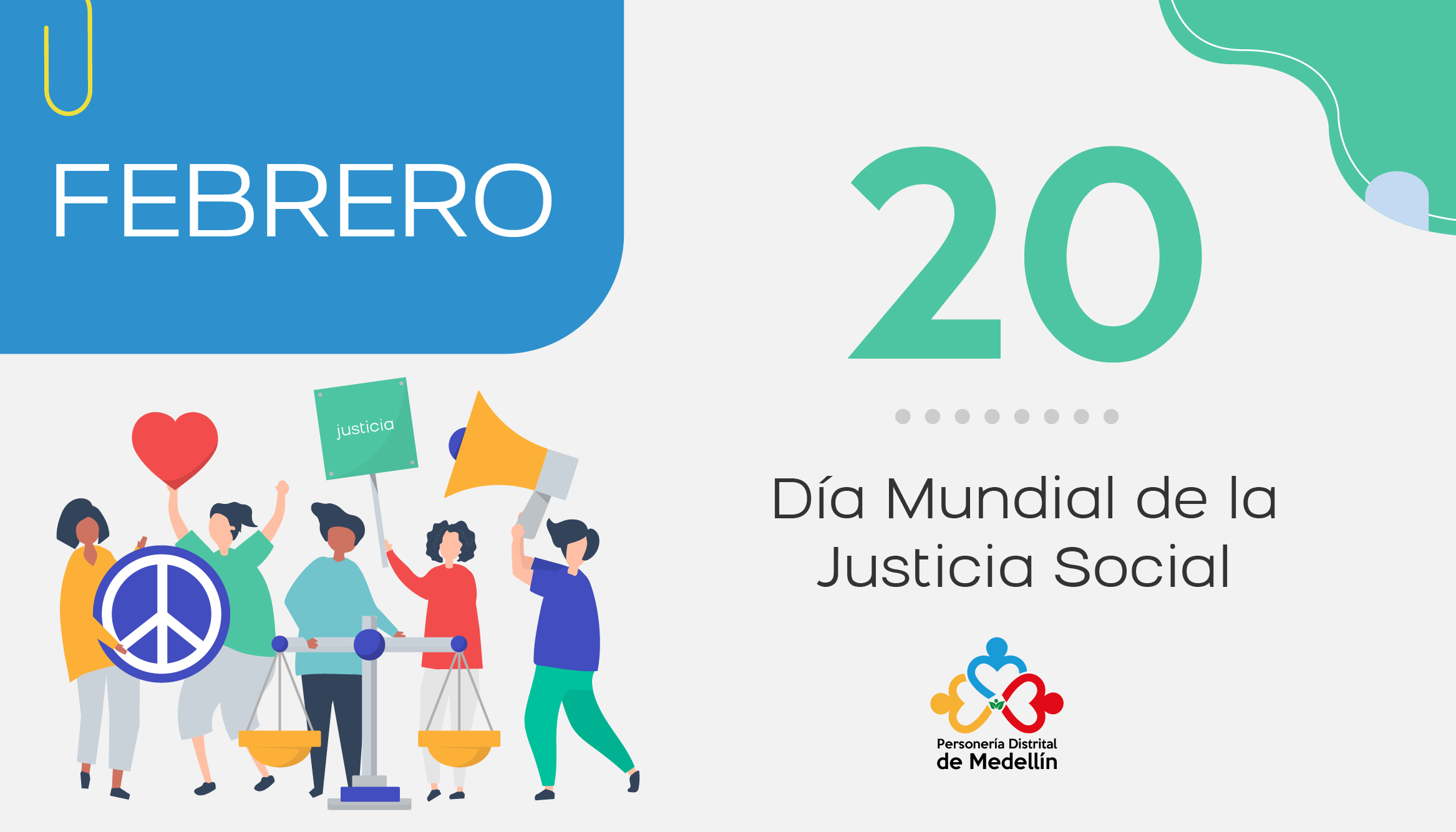 Día Mundial de la Justicia Social - Personería Distrital de Medellín