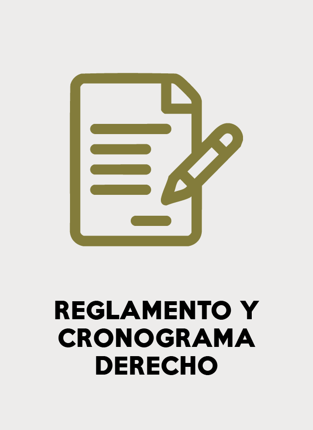 Reglamento y cronograma derecho