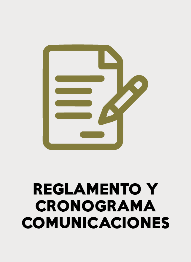 Reglamento y cronograma comunicaciones